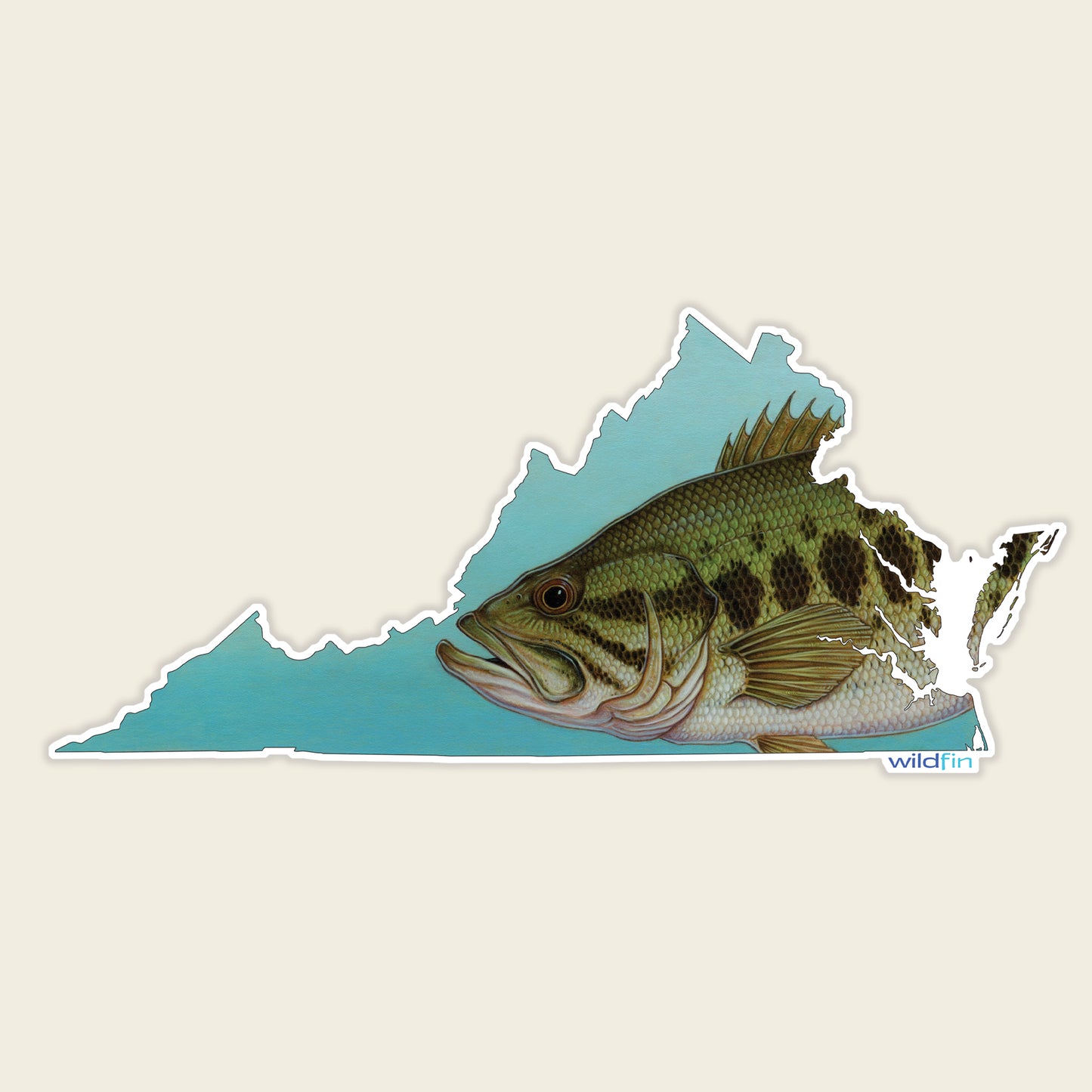 Virginia Largemouth Bass Sticker