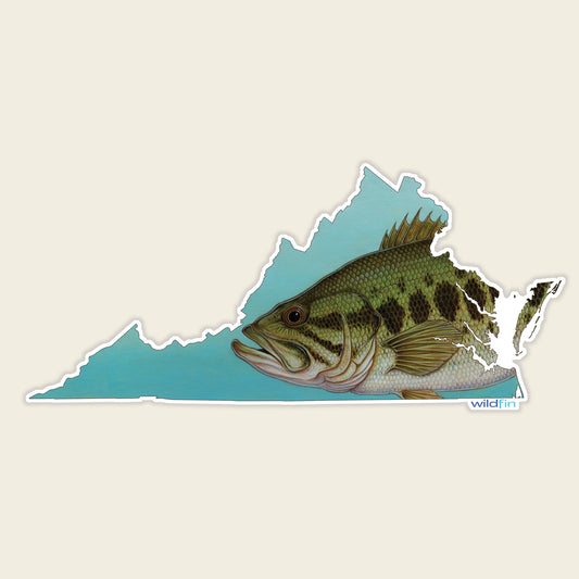 Virginia Largemouth Bass Sticker