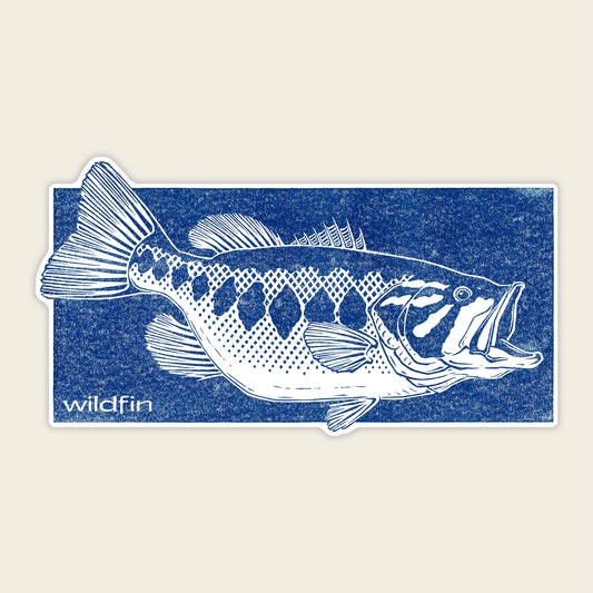 Largemouth Block Sticker