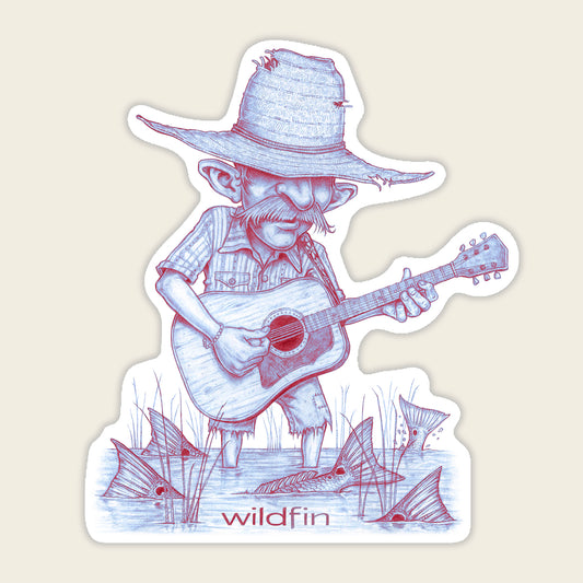 Redfish Serenade Sticker