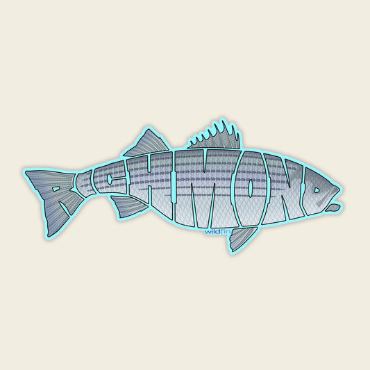 "Richmond" Striped Bass Sticker