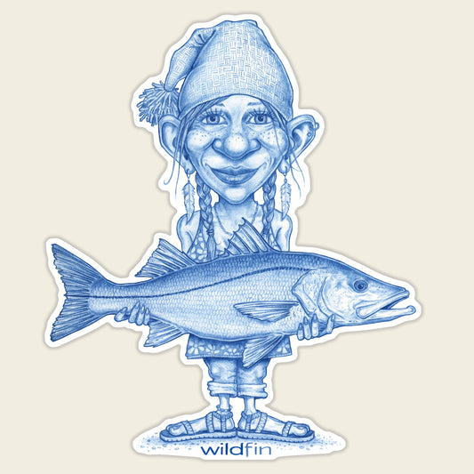 Snook Gnome Sticker