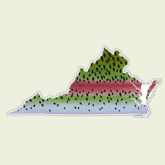 Virginia Rainbow Trout Flank Sticker